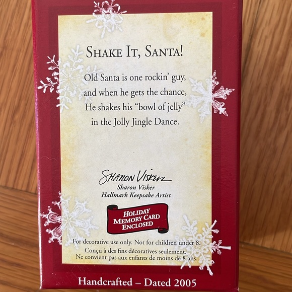 Hallmark Keepsake Shake It, Santa!Ornament Handcrafted 2005 NEW - Picture 2 of 2